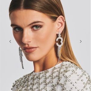 Refrofete Silver Number Earrings “30” WORN ONCE